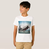 Slijpen van de Titanic Magic Lantern Slide T-shirt (Voorkant volledig)