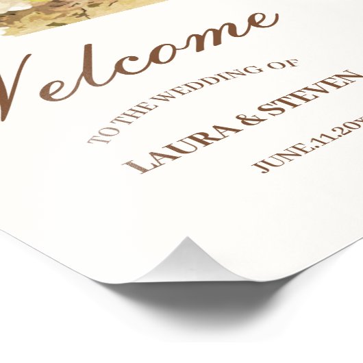 Slijpende jasmijnbloemen foto afdruk (Hoek)