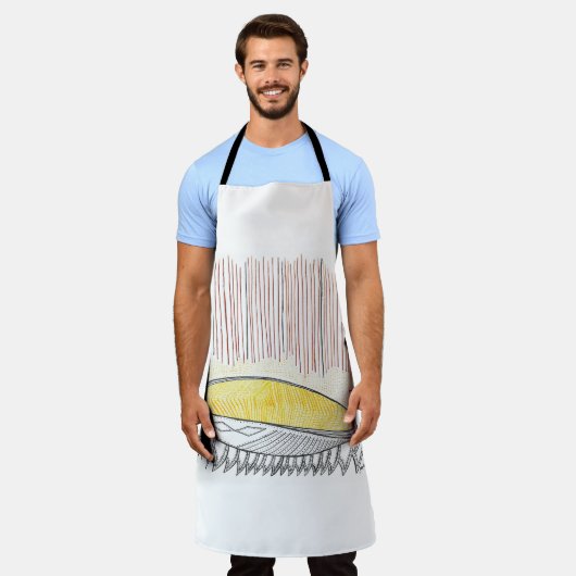 Slijpolielamp Schort (Gedragen)