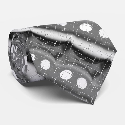 Slijpschoppen van grijze mode stropdas (Opgerold)