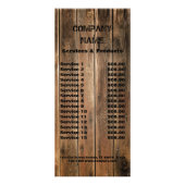 slijpschuur- en schuurhout reclamekaart (Achterkant)