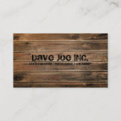 slijpschuur- en schuurhout visitekaartje (Voorkant)