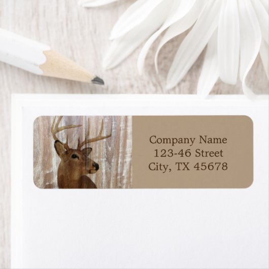 slijpsel van hert etiket (Insitu)