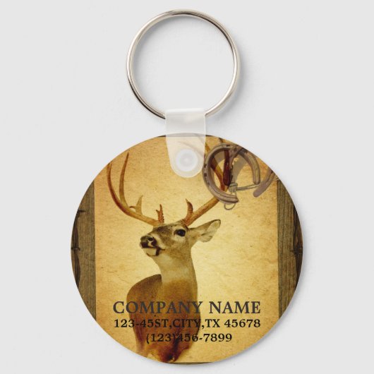 slijpsel van hert sleutelhanger (Voorkant)