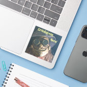 Slijpsteel Sticker (Laptop met iPhone)