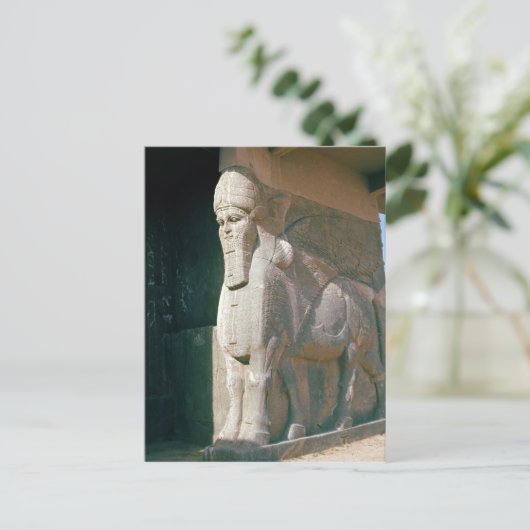 Slijpstier, neo-Assyrische periode Briefkaart (Staand voorkant)