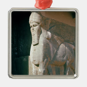 Slijpstier, neo-Assyrische periode Metalen Ornament