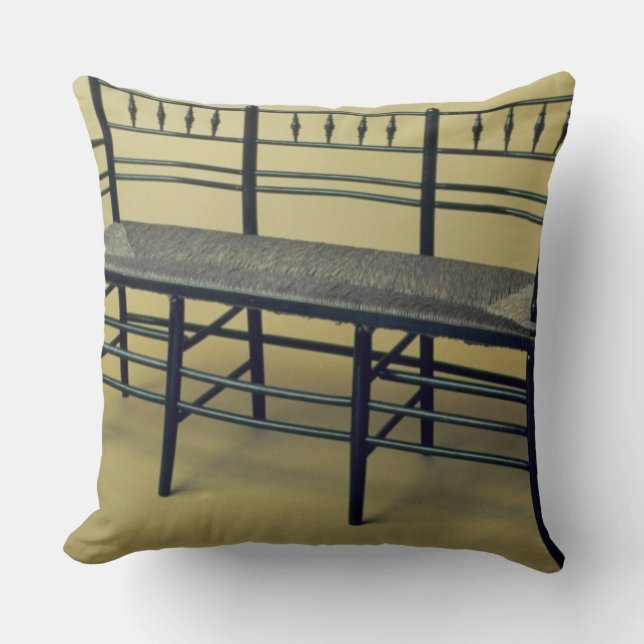 Slijpstoel (hout en spruw) kussen (Voorkant)