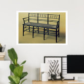 Slijpstoel (hout en spruw) poster (Thuiskantoor)