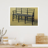 Slijpstoel (hout en spruw) poster (Keuken)