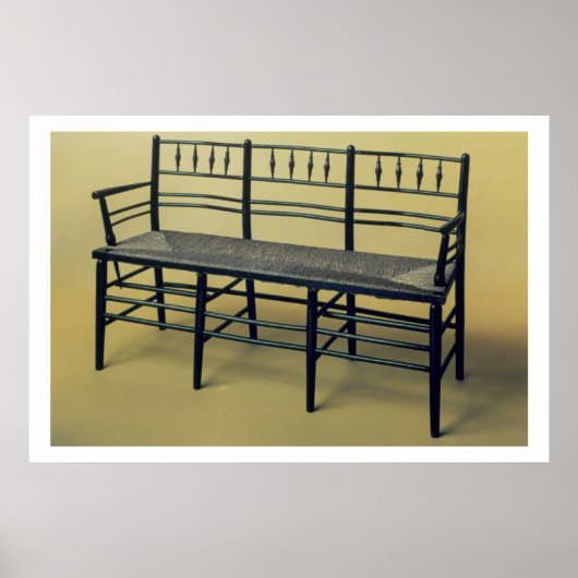 Slijpstoel (hout en spruw) poster (Voorkant)