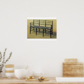 Slijpstoel (hout en spruw) poster (Keuken)