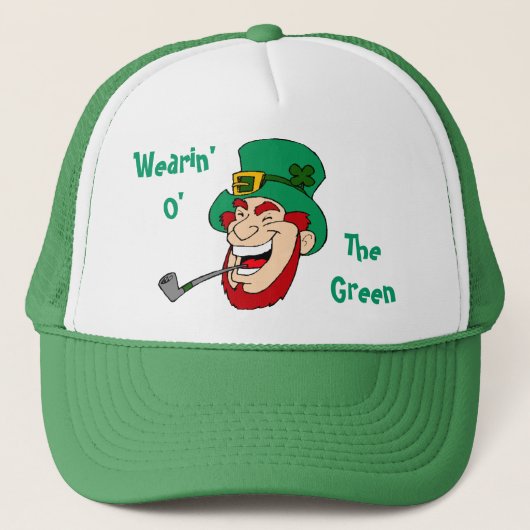 Slijtage van de groene Leprechaun St. Patty's pet (Voorkant)