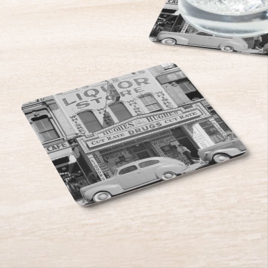  slijterij foto kartonnen onderzetters (Schuin)