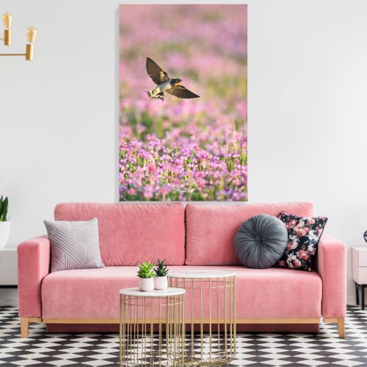 Slik & Chinese melkwikke Canvas Afdruk (Insitu (Woonkamer))