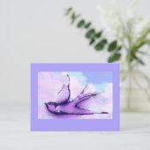 Slik de vogel 's nachts briefkaart (Staand voorkant)