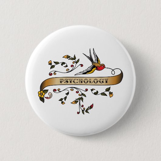 Slik door en blader door met psychologie ronde button 5,7 cm (Voorkant)