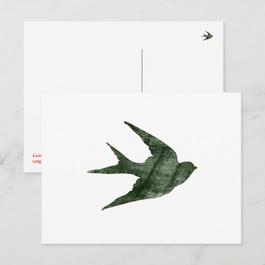 Slik door (Letterpress-stijl) Briefkaart (Voorkant / Achterkant)