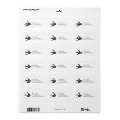 Slik door (Letterpress-stijl) Etiket (Full Sheet)