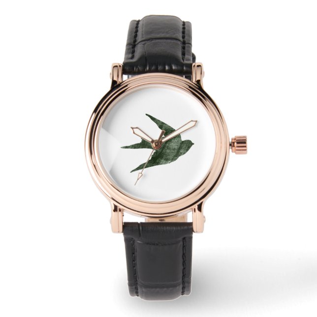 Slik door (Letterpress-stijl) Horloge (Voorkant)