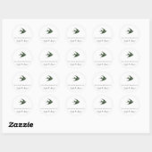Slik door (Letterpress-stijl) Ronde Sticker (Vel)