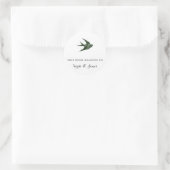 Slik door (Letterpress-stijl) Ronde Sticker (Tas)