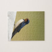Slik door op een Wooden Ledge Legpuzzel (Horizontaal)