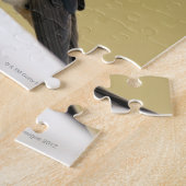 Slik door op een Wooden Ledge Legpuzzel (Zijkant)