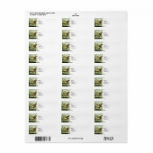 Slik door op White Hydrangea Etiket (Full Sheet)