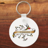 Slik en blader door met Hurdling Sleutelhanger (Voorkant)