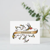 Slik en blader door met Tattoos Briefkaart (Staand voorkant)