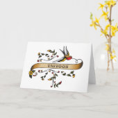 Slik en blader door met Tattoos Kaart (Gele Bloem)