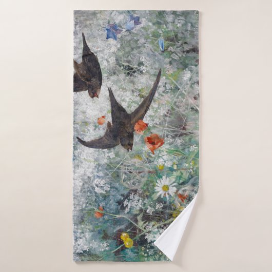 Slik en bloemveld Bruno Liljefors Badhanddoek (Badhanddoek)