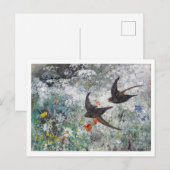 Slik en bloemveld Bruno Liljefors Briefkaart (Voorkant / Achterkant)