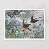 Slik en bloemveld Bruno Liljefors Briefkaart (Voorkant)