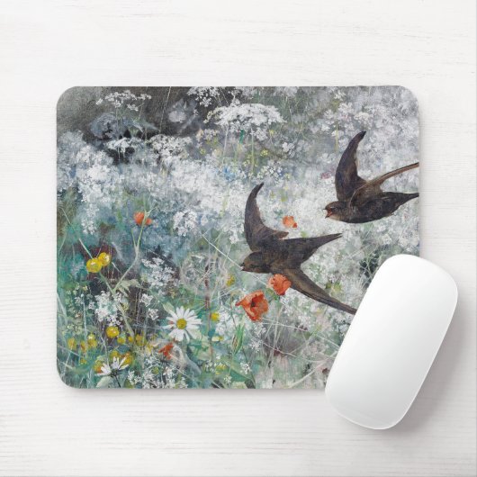 Slik en bloemveld Bruno Liljefors Muismat (Met muis)