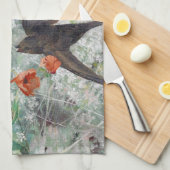 Slik en bloemveld Bruno Liljefors Theedoek (Quarter Fold)