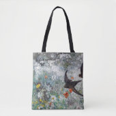 Slik en bloemveld Bruno Liljefors Tote Bag (Voorkant)