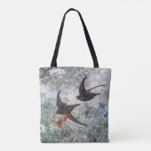 Slik en bloemveld Bruno Liljefors Tote Bag (Achterkant)