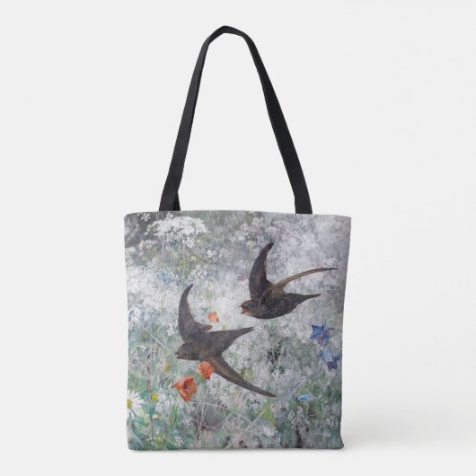 Slik en bloemveld Bruno Liljefors Tote Bag (Achterkant)