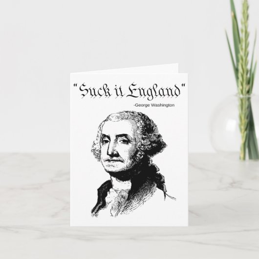 Slik het Engeland Grappige 4e Juli VS Vlag  Kaart (Voorkant)