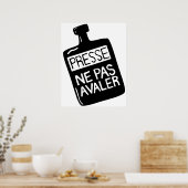 Slik het poster Press niet in (Keuken)