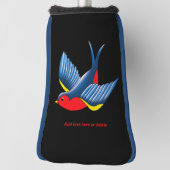 Slik rood blauw Tattoo door Golfheadcover (Draai 90)