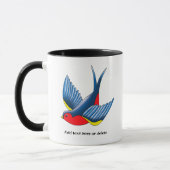 Slik rood blauw Tattoo door Mok (Links)