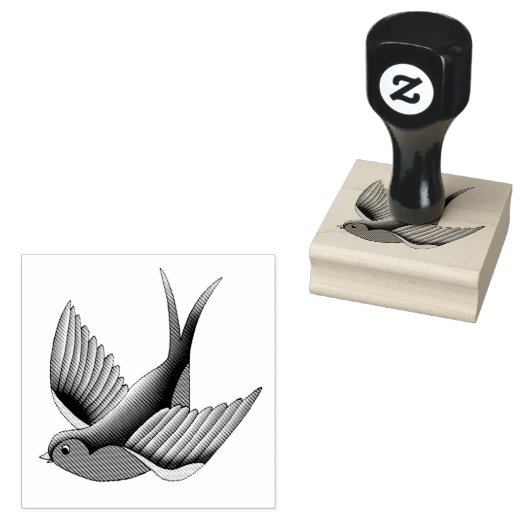 Slik rood blauw Tattoo door Rubberstempel (Gestempeld)