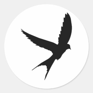 Slik Silhouet Ronde Sticker