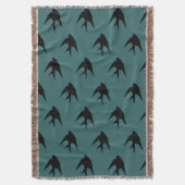Slik Silhouette Throw Blanket door Deken (Voorkant Verticaal)