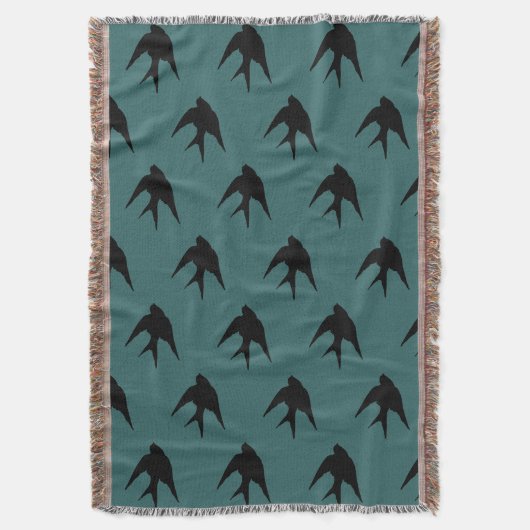 Slik Silhouette Throw Blanket door Deken (Voorkant Verticaal)