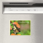 Slik staartvlinder bij tuin bloemen magneet (Insitu (Vaatwasser))