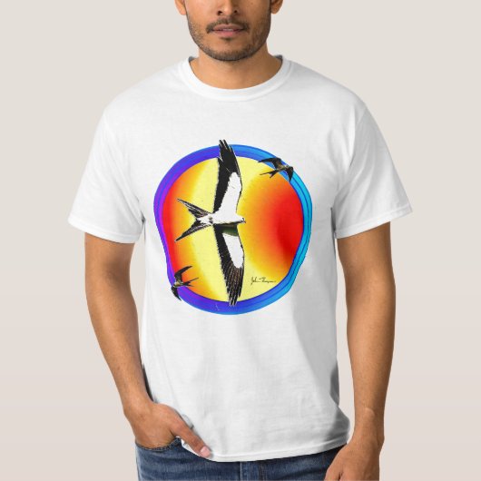 Slik Tail Kites T shirt (Voorkant)